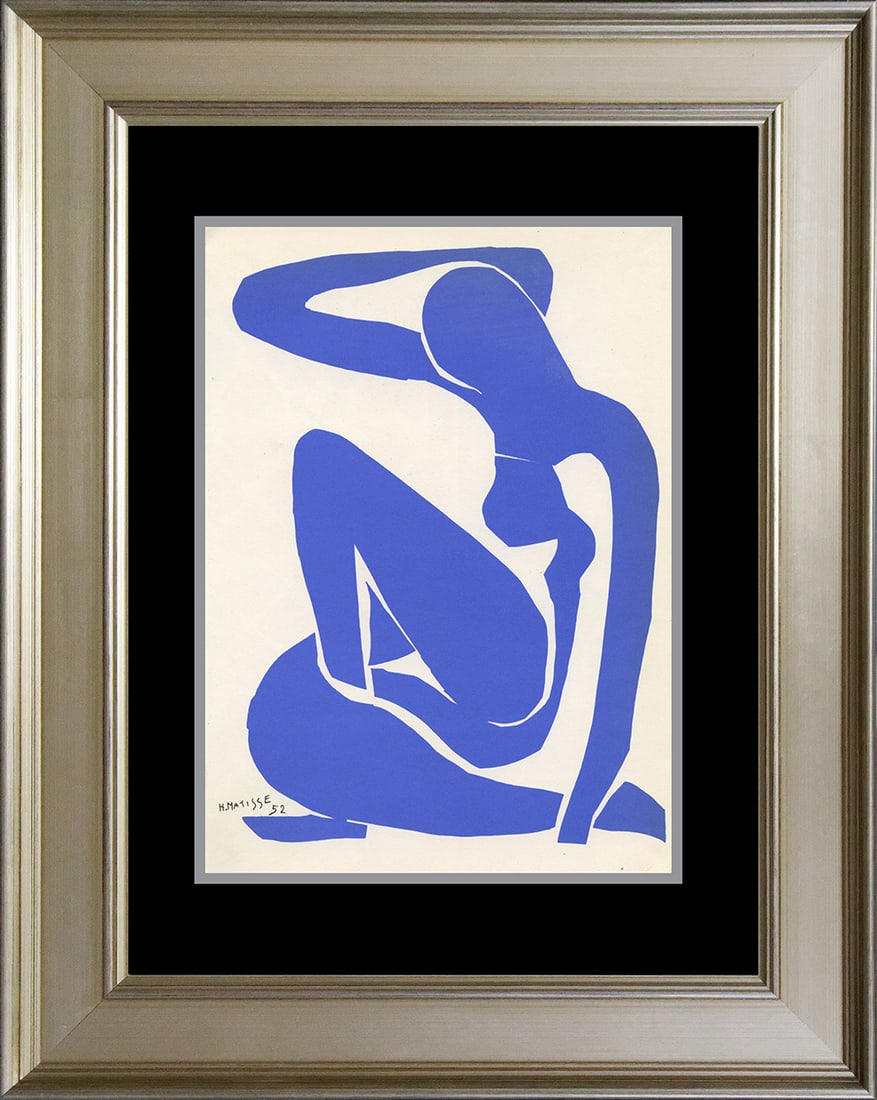 Henri Matisse Lithograph from 1956: Henri Matisse Color Plate Lithograph. from 1956 Approx 24x20 inches Custom framed. Includes certificate.