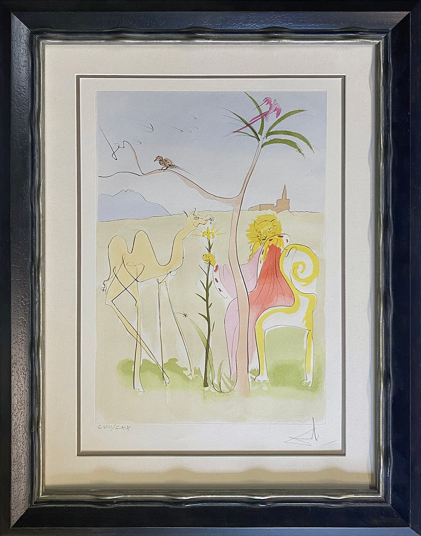 Salvador Dali Limited Edition Original Lithograph Fables of Fontaine (Le Bestiare de la Fontaine (1 of 1)