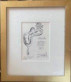 Salvador Dali The Frontispiece Hand signed certificate for Tristan and Isolde Le Philtre d'Amour