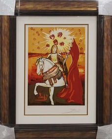 Salvador Dali Original Lithograph limited edition The Knight of Pence