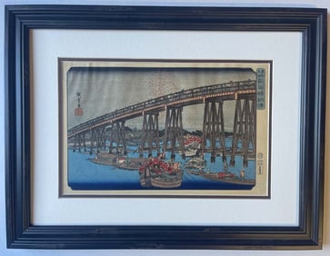On the River Lithograph