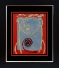Gaylord Soli Original mixed media on canvas 38 x 30 inches