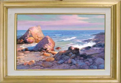 Rafael-Original Oil-Paradise Cove en plein air