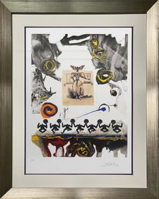 Salvador Dali Lithograph Limited Edition embossed hand signed and numbered