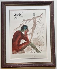 Salvador Dali Limited Edition Le Jeune Icare from The Art of Loving  Ovide. 1979. Lithograph in