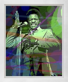 Al Green Mixed Media Original on canvas by David Lloyd Glover