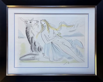 Salvador Dali Homage to Durer Limited Edition Original Lithograph Hand signed and numbered.