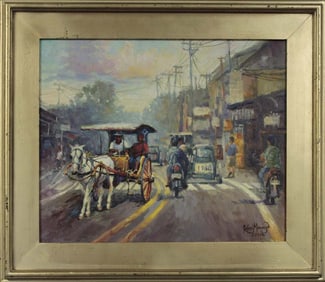 Hand Signed Original Plein Air Oil on canvas by Rafael
