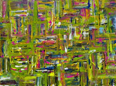 Art Chorney. Abstract. Original Painting. 36x48 inches.