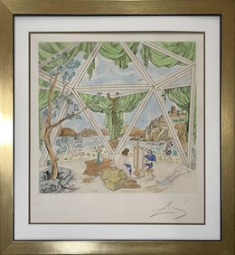Limited Edition Lithograph attributed to Salvador Dali  Hand signed and numbered