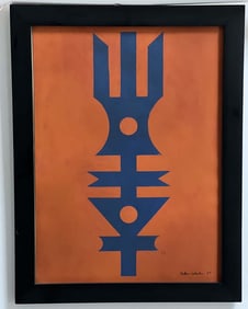 Ruben Valentim 1977  original acrylic on board.