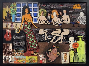 Art Chorney. Celebrities. Original Painting. 30x39 inches.