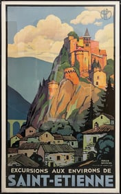 Saint Etienne  Vintage Travel posters from 1930s France
