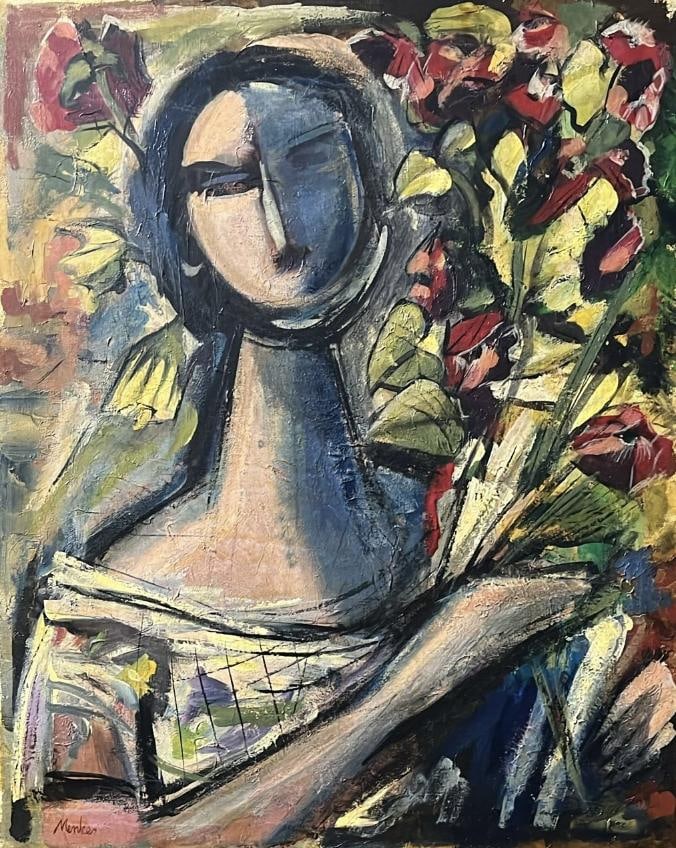 Sigmund Menkes (1896-1986) original oil on canvas (1 of 1)