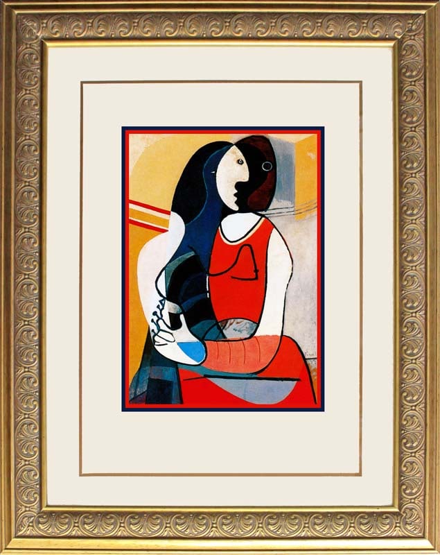 Pablo Picasso Lithograph Collection Domaine Limited Edition: Pablo Picasso Lithograph Collection Domaine. The signature is in the plate. Signed by the estate. Includes certificate of authenticity. Approx 28x32 inches. Professionally framed.