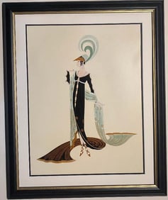 Erte lithograph 1987