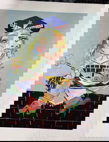 Pablo Picasso Original Lithograph a Marina Picasso Edition Maya and Boat