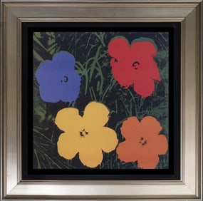 Andy Warhol Flowers lithograph from 1982