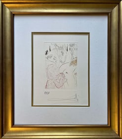 Salvador Dali Hommage to Durer Original Lithograph Hand signed and numbered. Limited Edition