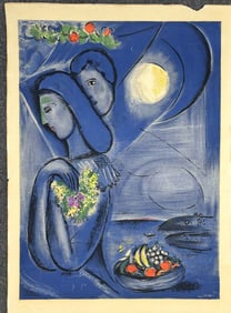 Marc Chagall Pochoir signed in 1949