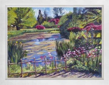 Mixed Media Original on canvas Spring Lake by David Lloyd Glover