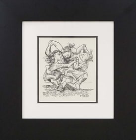 Pablo Picasso Lithograph over 60 years ago War and Peace