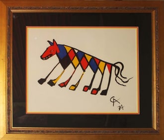 Alexander Calder Original Lithograph Beastie 1974
