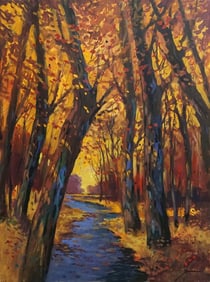 Original on canvas Landscape by Michael Schofield  landscape