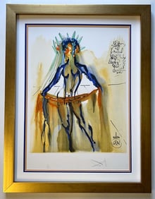 Salvador Dali Venus from The Art of Loving  Ovide. 1979. Lithograph in colors. Signed and numbered.