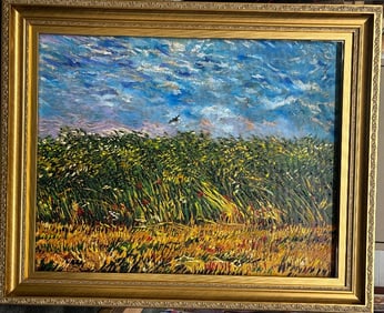 Vincent Van Gogh Hand embellished on canvas Limited Edition