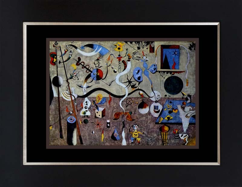 Joan Miro color Plate Lithograph 1959: Joan Miro 1959 Color Plate Lithograph from Mourlot Press in Paris. Approx 20x24 inches. Professionally framed. Includes certificate of authenticity.