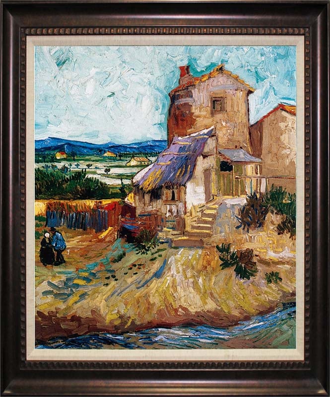 Vincent Van Gogh The Old Mill Hand embellished on canvas Limited Edition after Van Gogh (1 of 1)