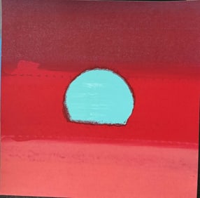 Andy Warhol  from 1972 Sunset Unique Edition Original Serigraph Silkscreen in colors.