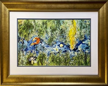 Marc Chagall Hand signed Lithograph from 1977