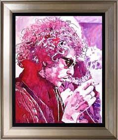 Bob Dylan Mixed media original by David Lloyd Glover