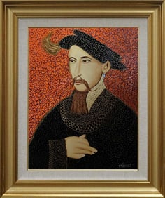 William Verdult Original oil on board  Bejewelled 36x24 inches image size on board