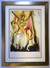 Salvador Dali Limited Edition Embossed Lithograph Hand signed and numbered