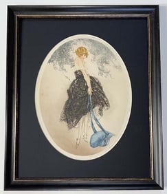 Louis Icart Colored Etching