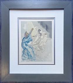 Salvador Dali original wood cut 1964