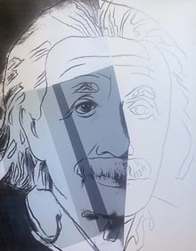 Andy Warhol Albert Einstein Serigraph silkscreen on museum board 1980 Serigraph
