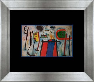 Joan Miro Color Plate Lithograph over 50 years ago