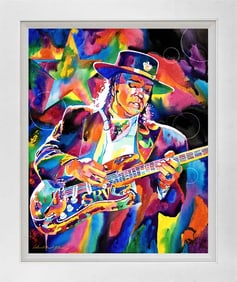 Stevie Ray Vaughn Mixed Media original David on canvas Lloyd Glover