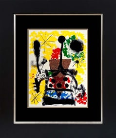 Joan Miro color plate Lithograph from 1970
