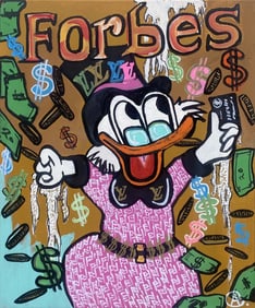 Original oil on canvas by Art Chorney Doing Business