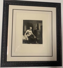 Rembrandt Etching from the original copper plates created by Amand Durand