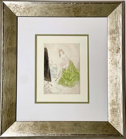 Louis Icart hand colored etching