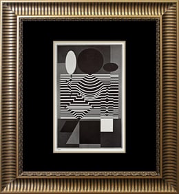 Victor Vasarely Color Plate Lithograph after Vasarely from 1967