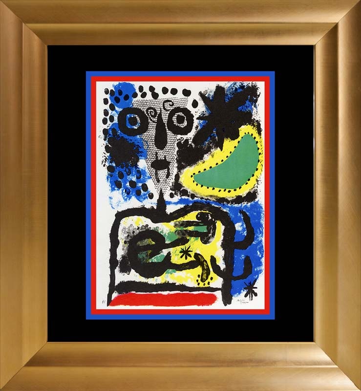 Joan Miro Color Plate Lithograph 1962 Maeght Paris (1 of 1)