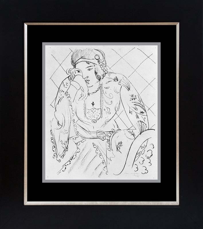 Henri Matisse Lithograph after Matiise Odalisque  from 1968  Sitting under the Stars (1 of 1)