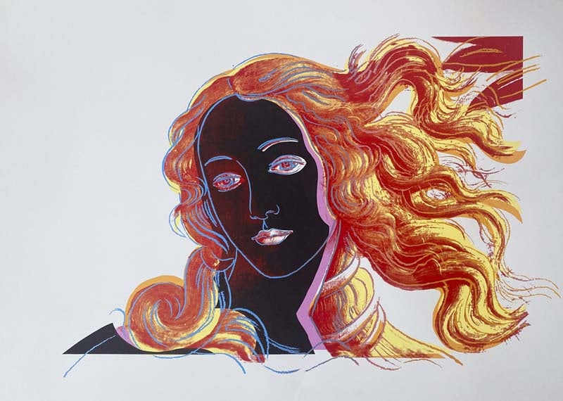 Andy Warhol Screenprint Birth of Venus 1984 Renaissance Paintings Series Serigraph (1 of 1)